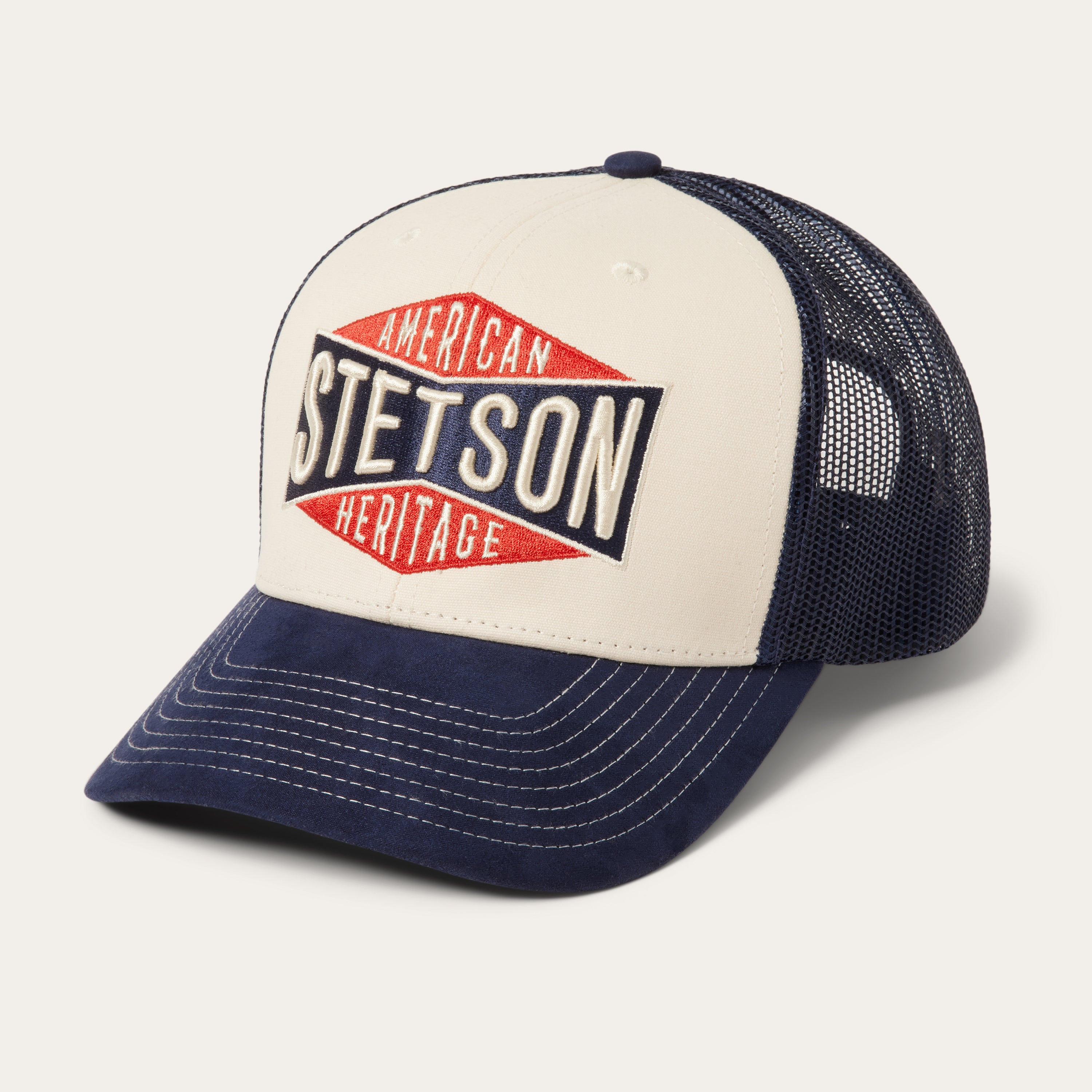 Classic Cream Trucker Hat by American Heritage