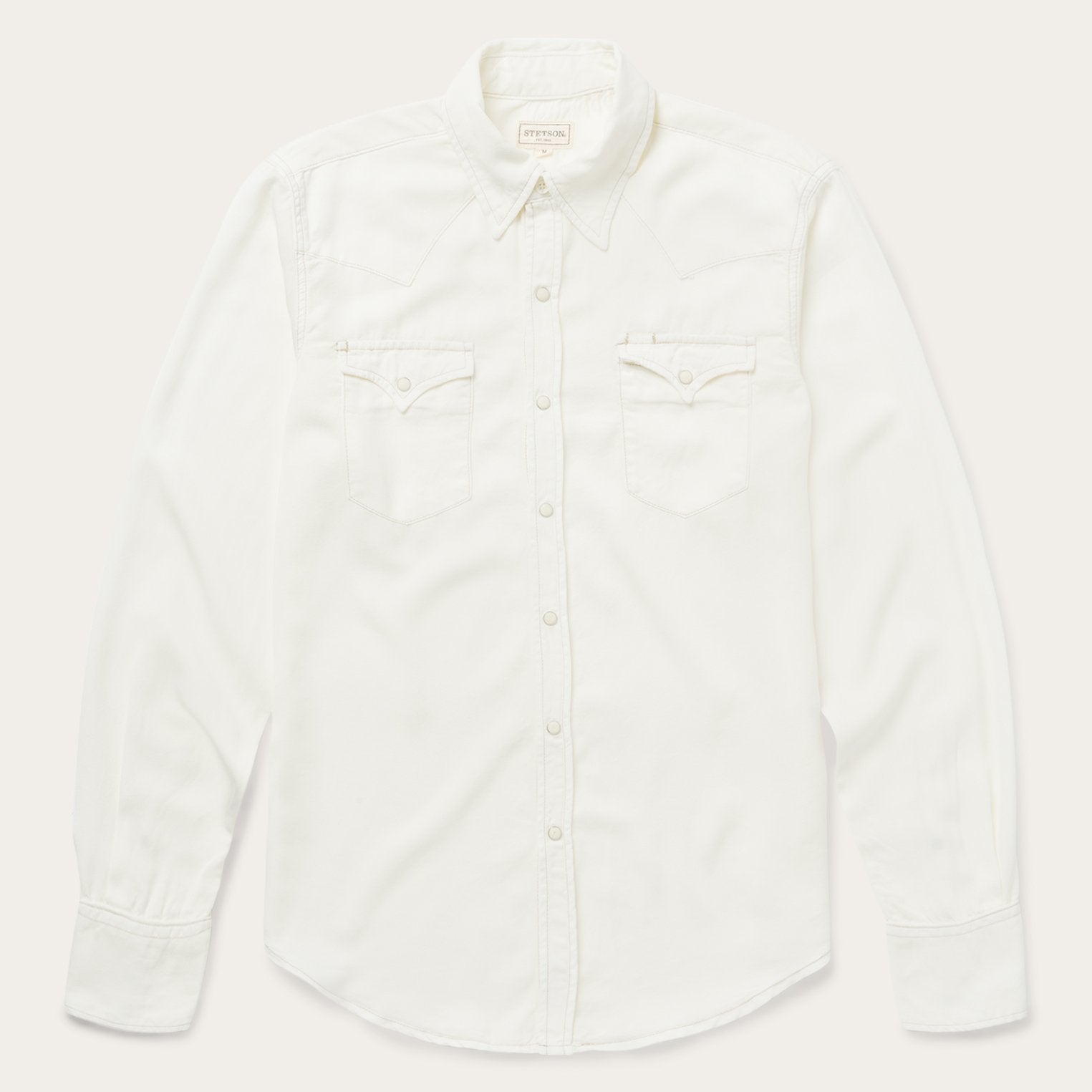 Classic Twill Shirt in Cream