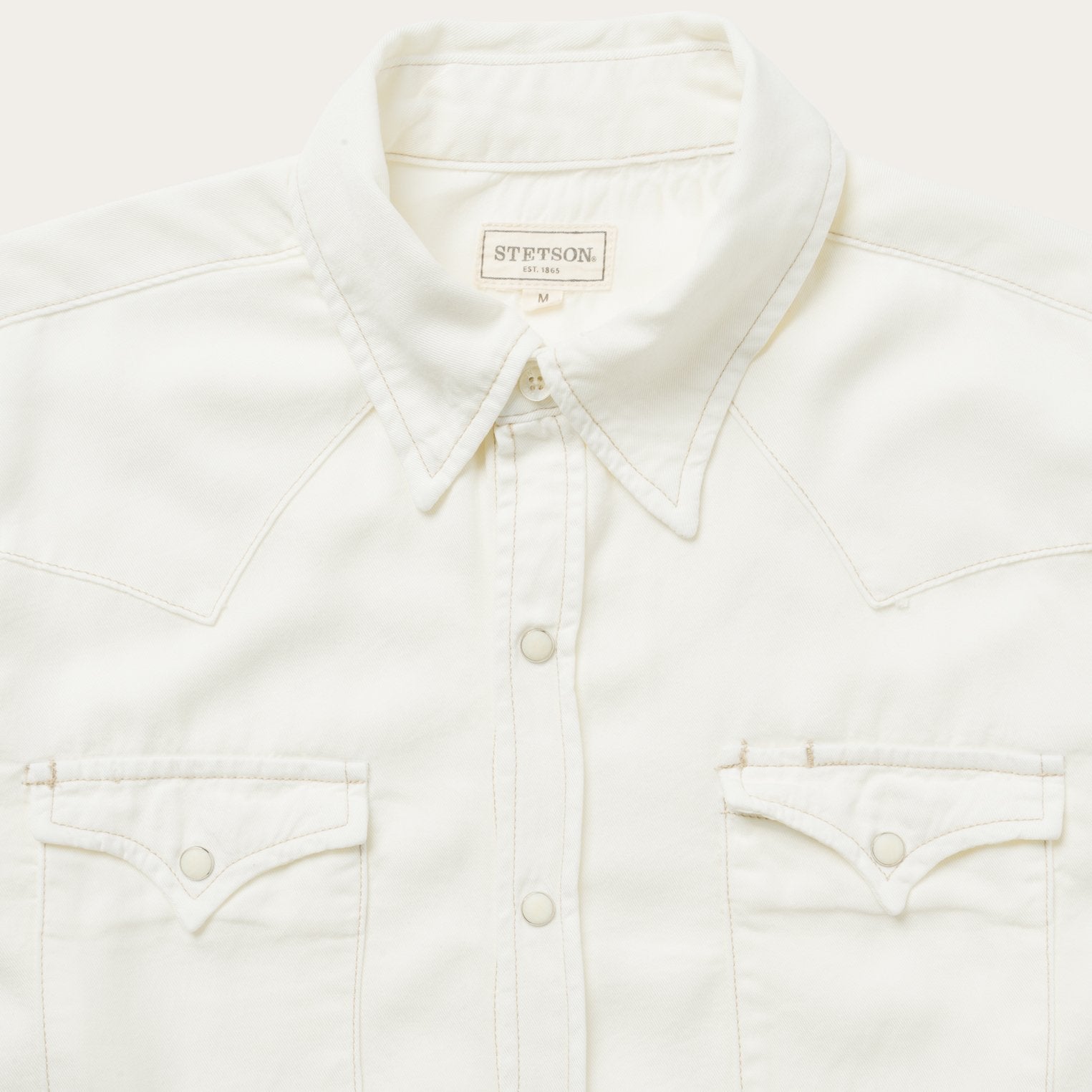 Classic Twill Shirt in Cream