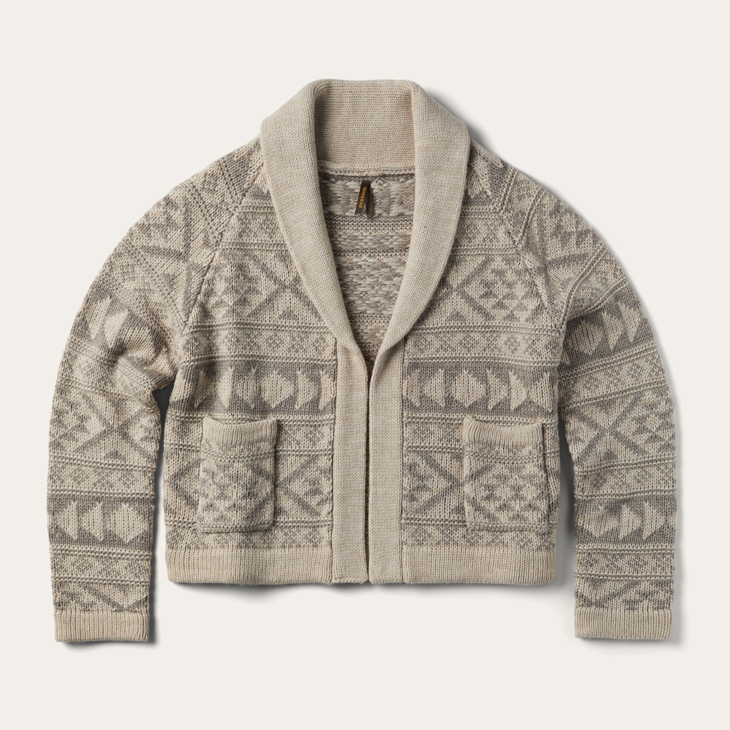 Stylish Cropped Cardigan with Shawl Collar