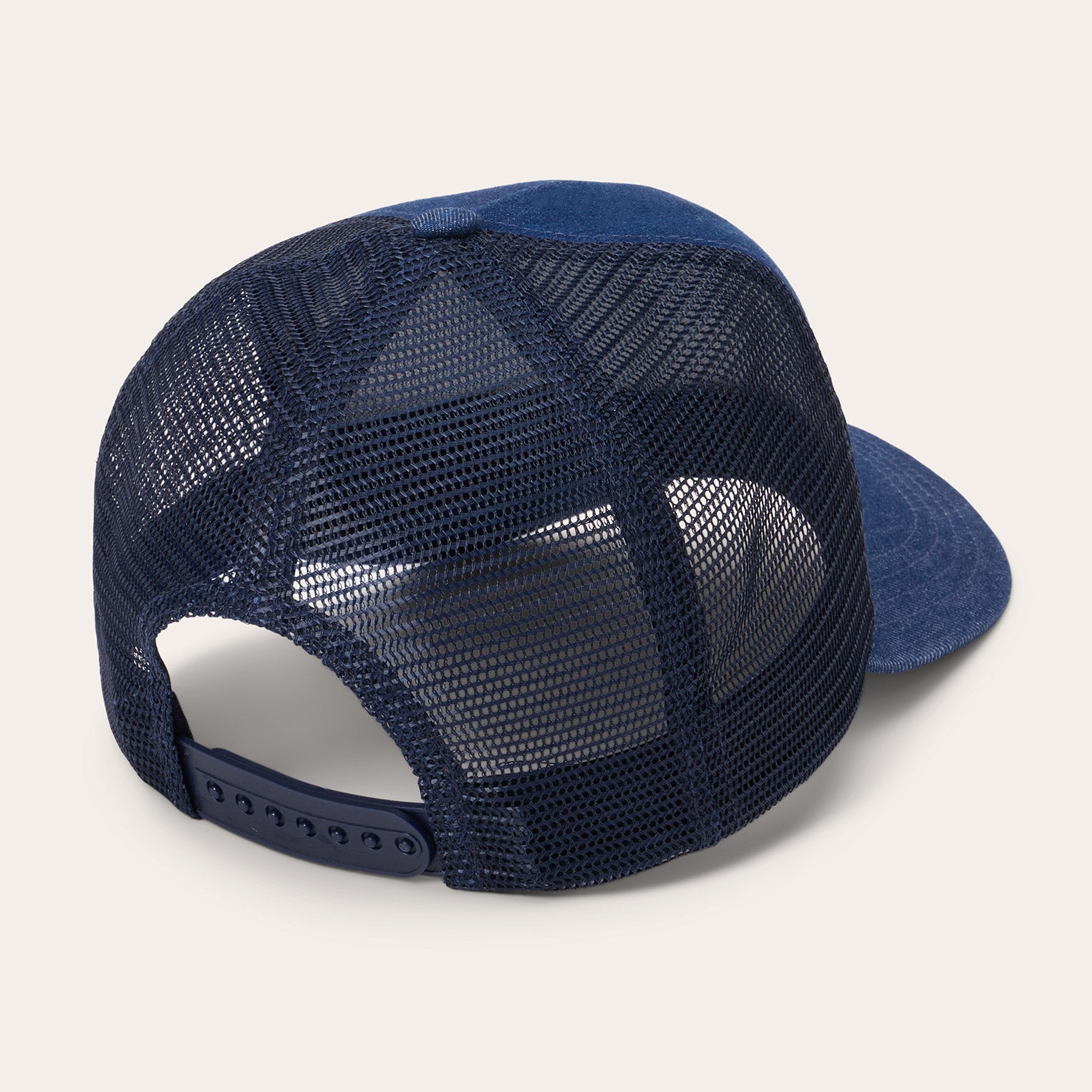 Classic Dark Denim Trucker Cap with Patch