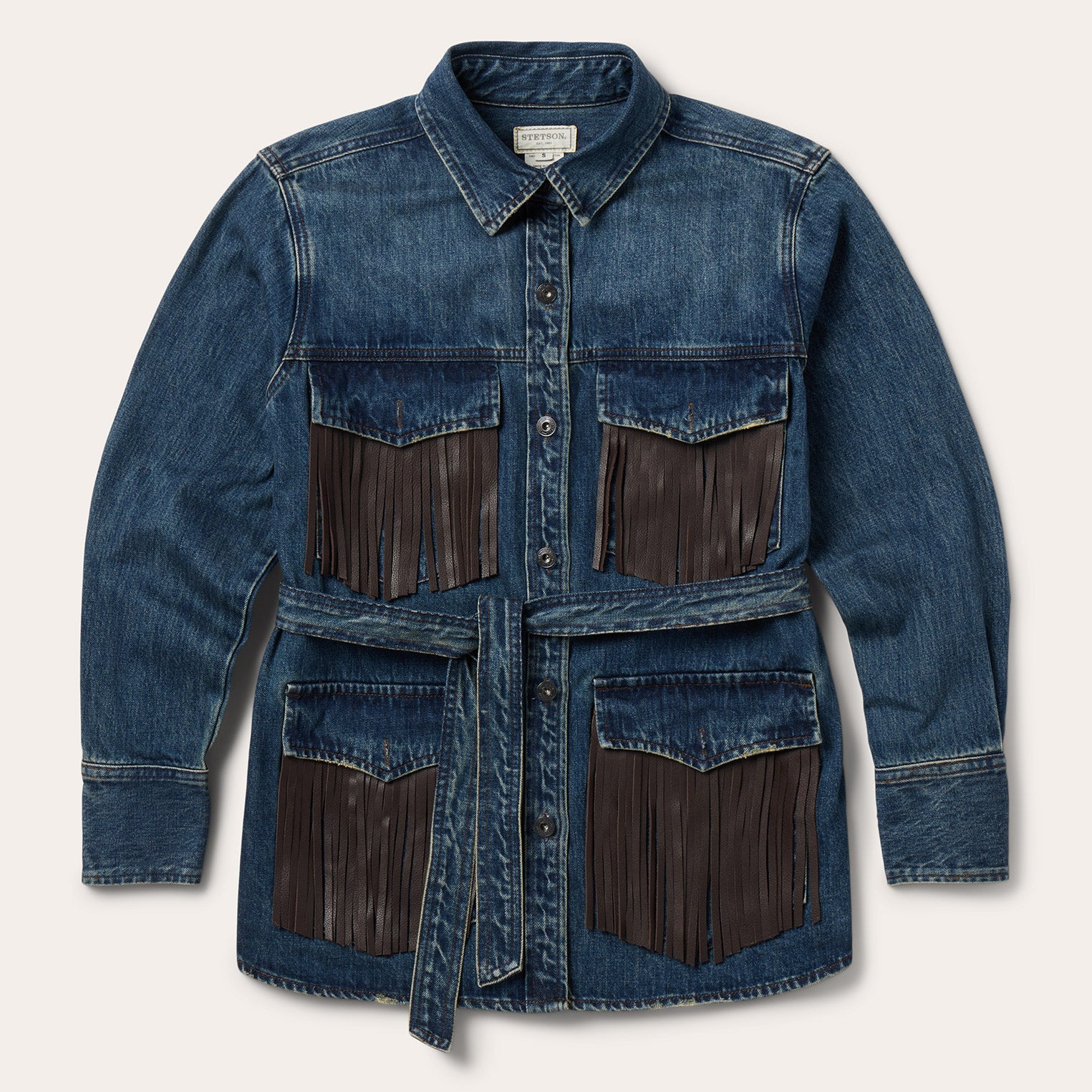 Stylish Fringe Denim Jacket for Women