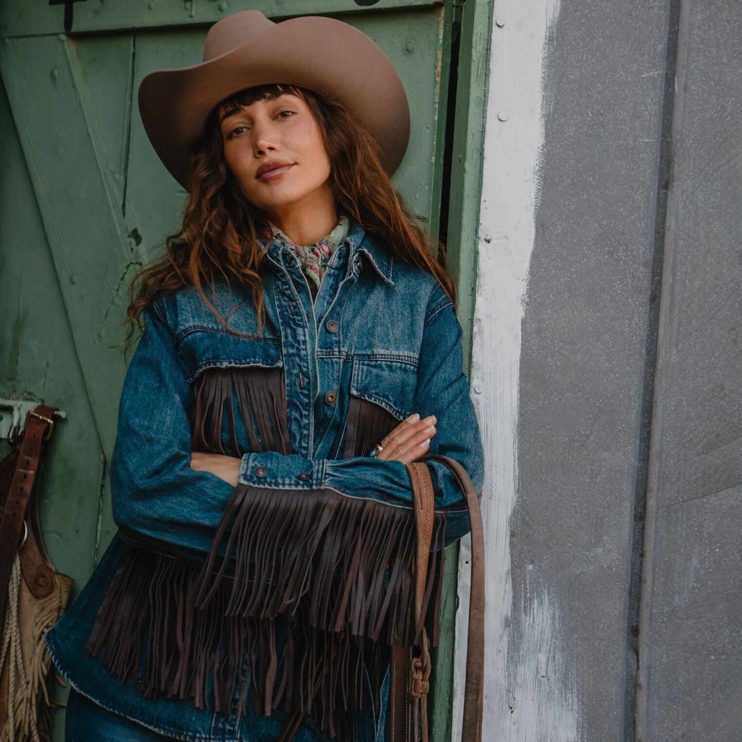 Stylish Fringe Denim Jacket for Women