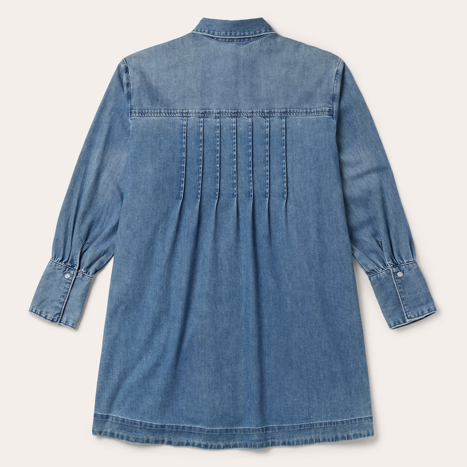 Stylish Denim Button-Up Shirt Dress