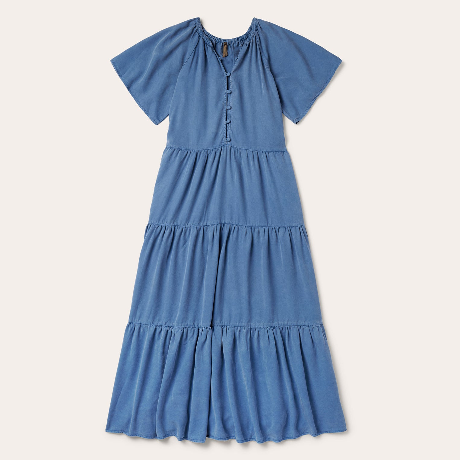 Stylish Three-Tier Denim Dress for Women