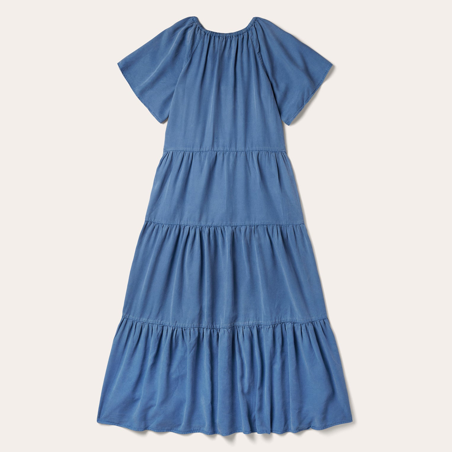 Stylish Three-Tier Denim Dress for Women