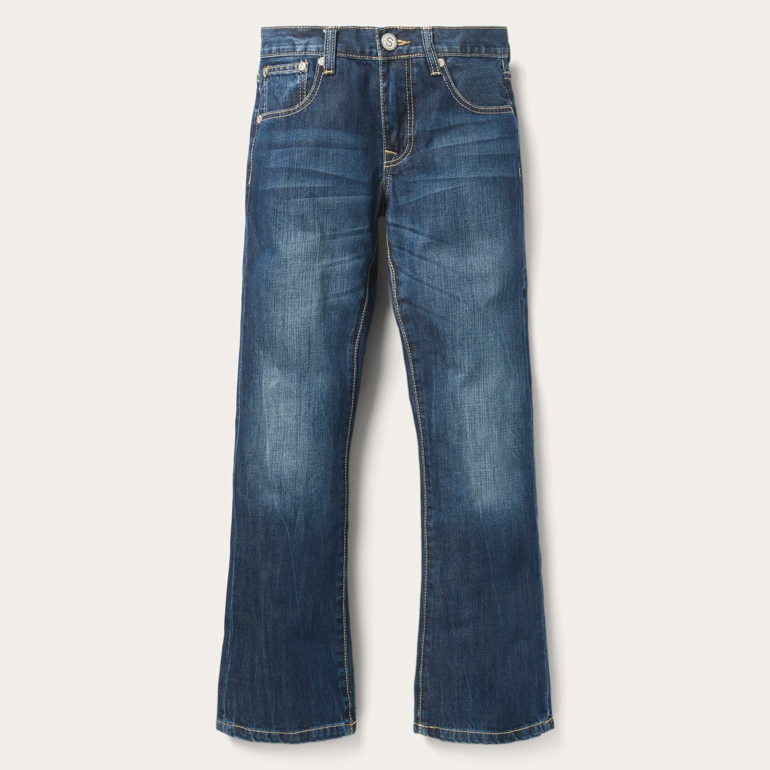 Distressed Wash 1014 Fit Jeans for Men