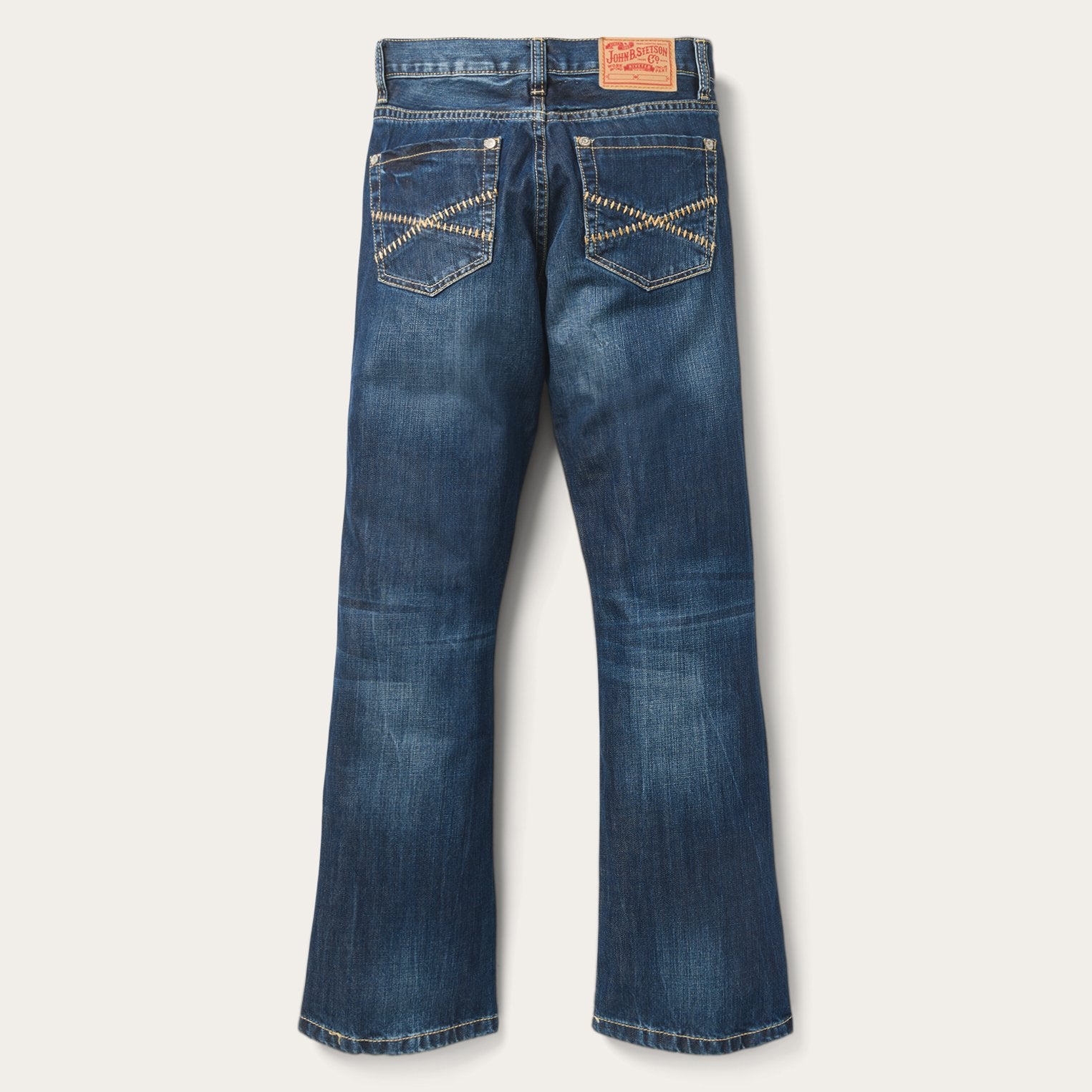 Distressed Wash 1014 Fit Jeans for Men