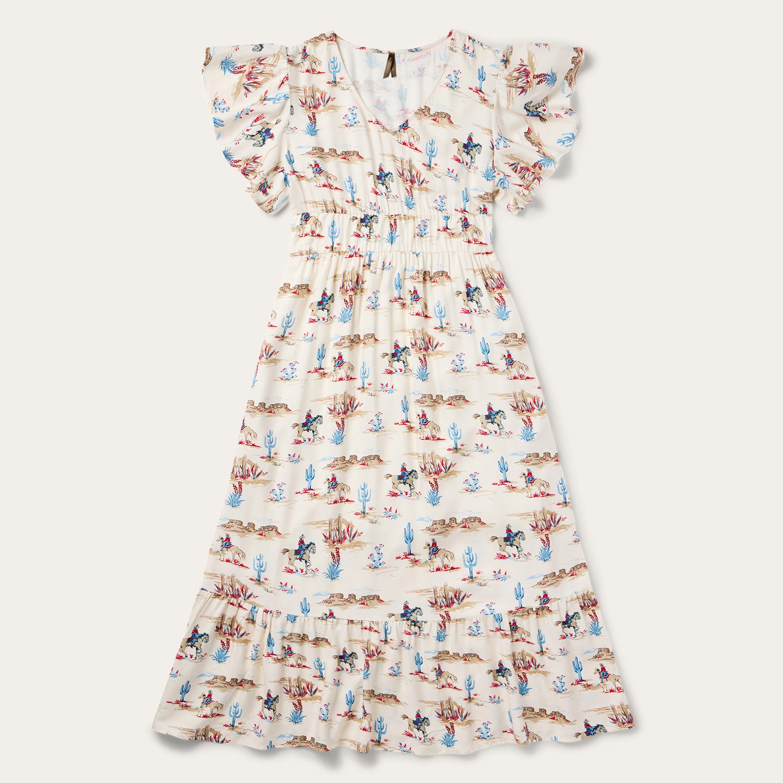 Bohemian Desert Print Prairie Dress