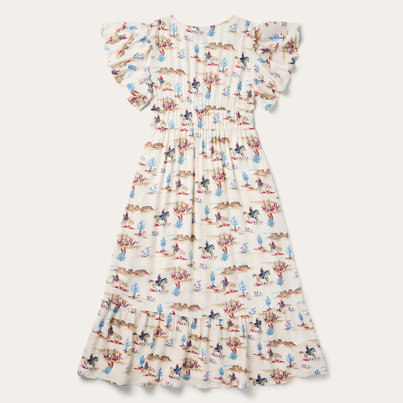 Bohemian Desert Print Prairie Dress