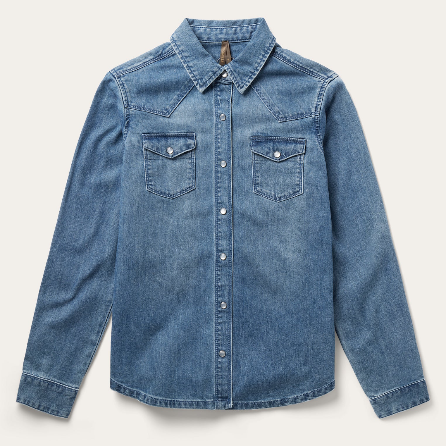 Relaxed Fit Embroidered Denim Shirt