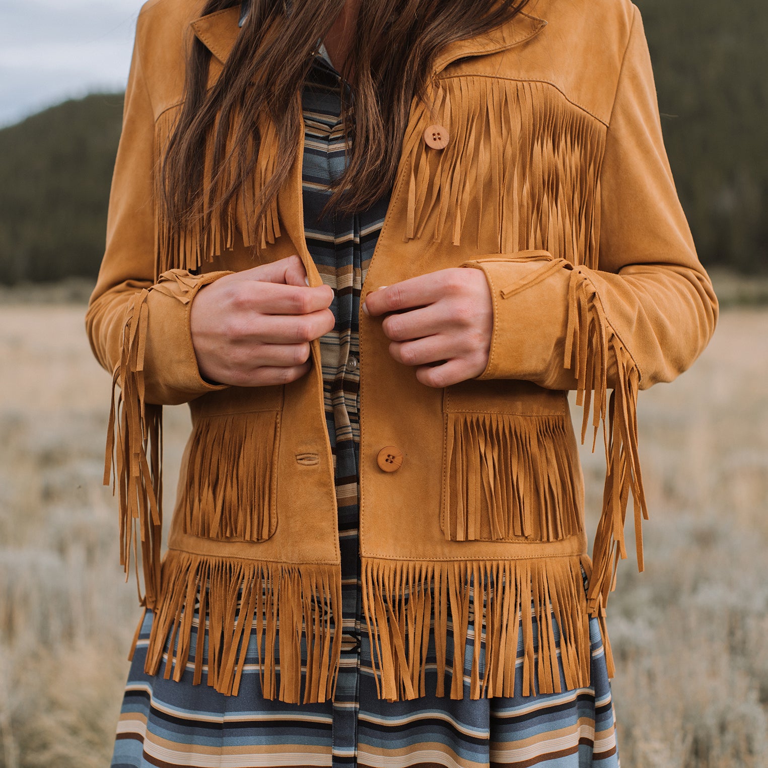 Stylish Suede Fringe Jacket for Women