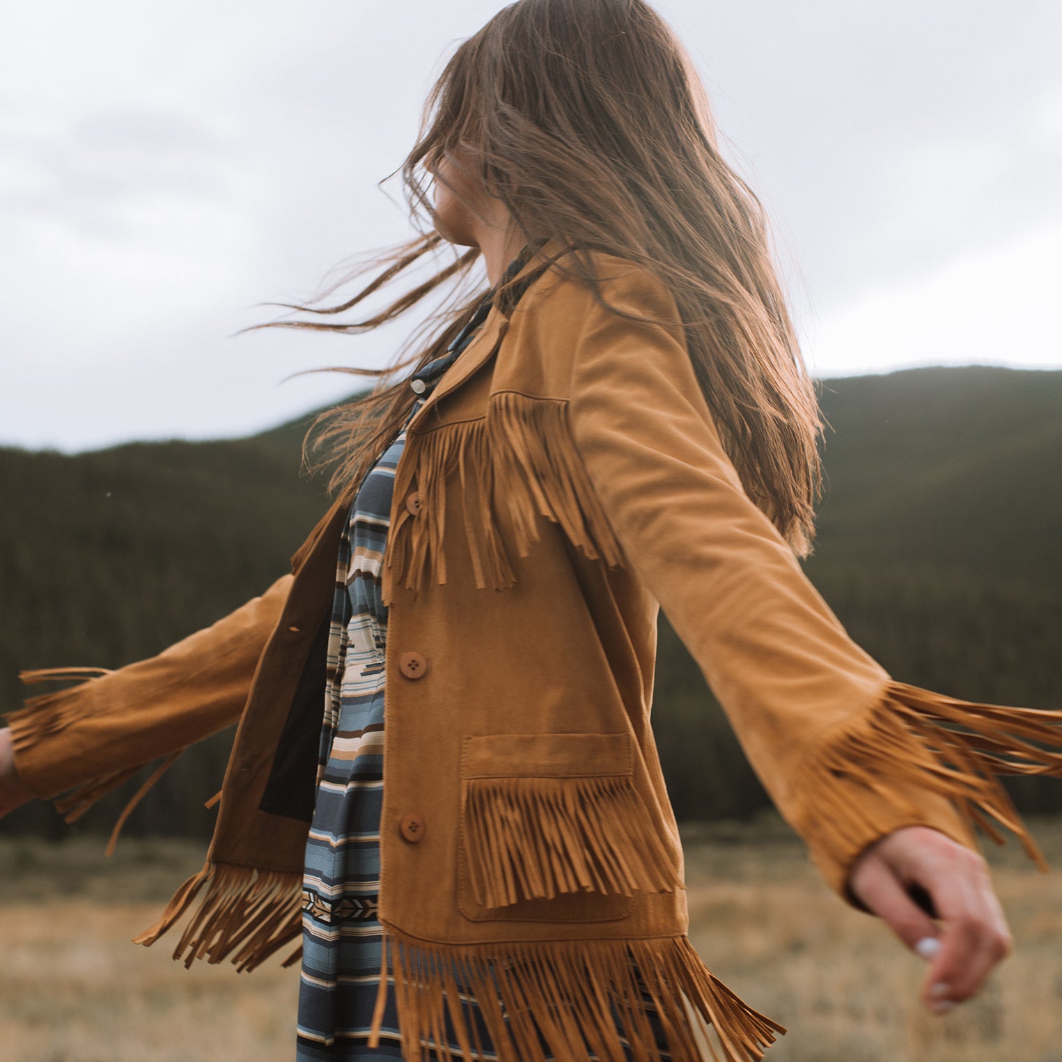 Stylish Suede Fringe Jacket for Women