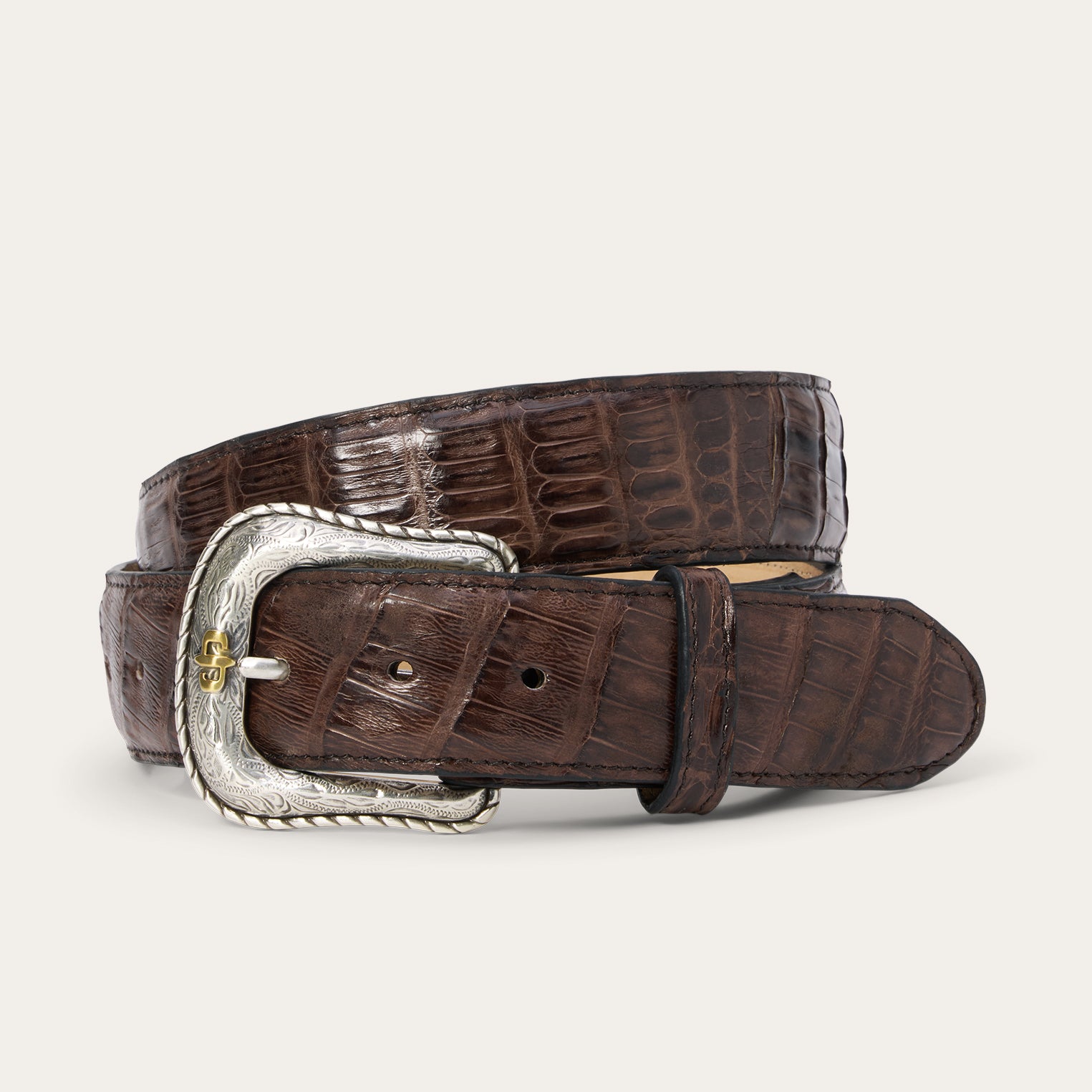 Caiman Western Belt with Tab Closure