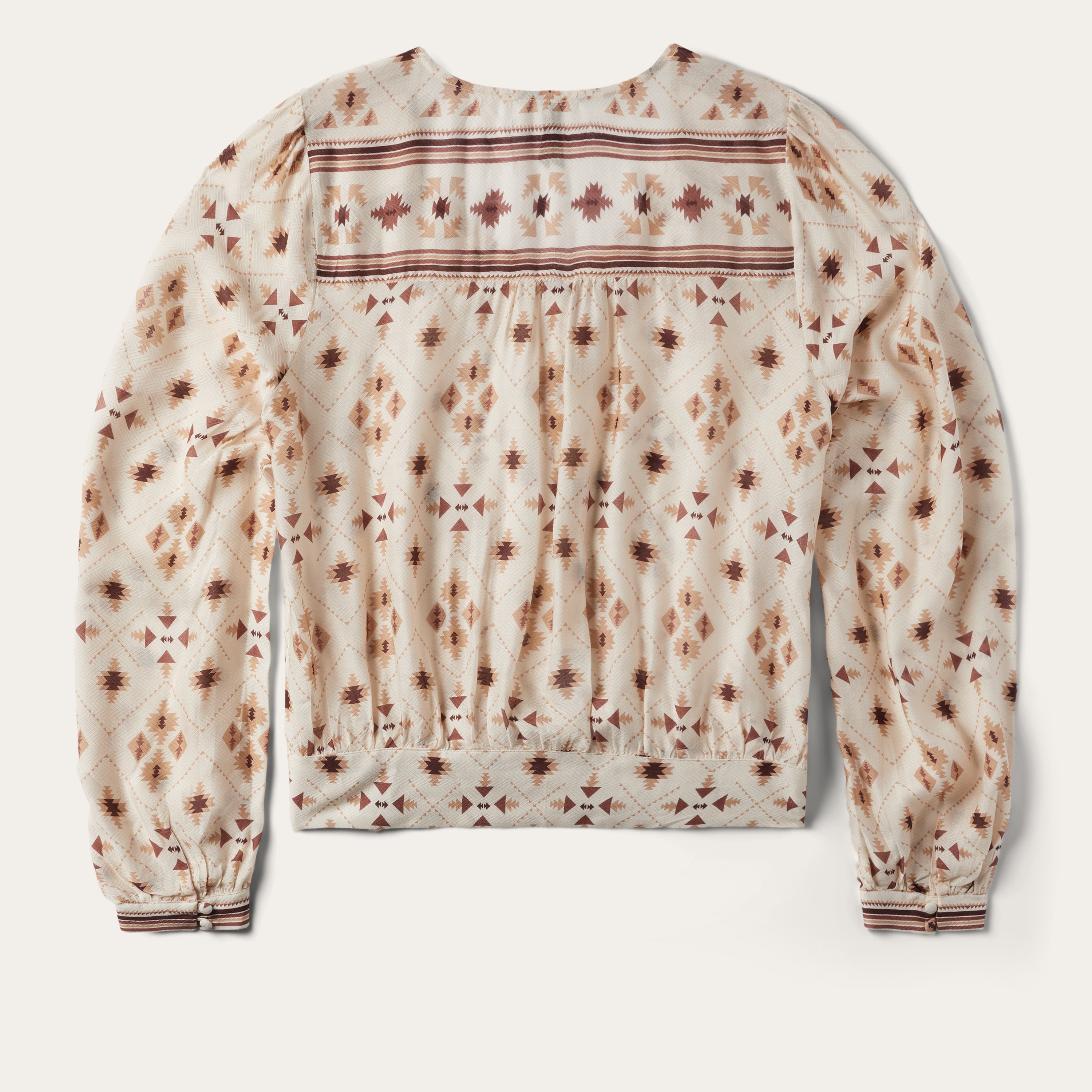 Herringbone Gaucho Print Blouse