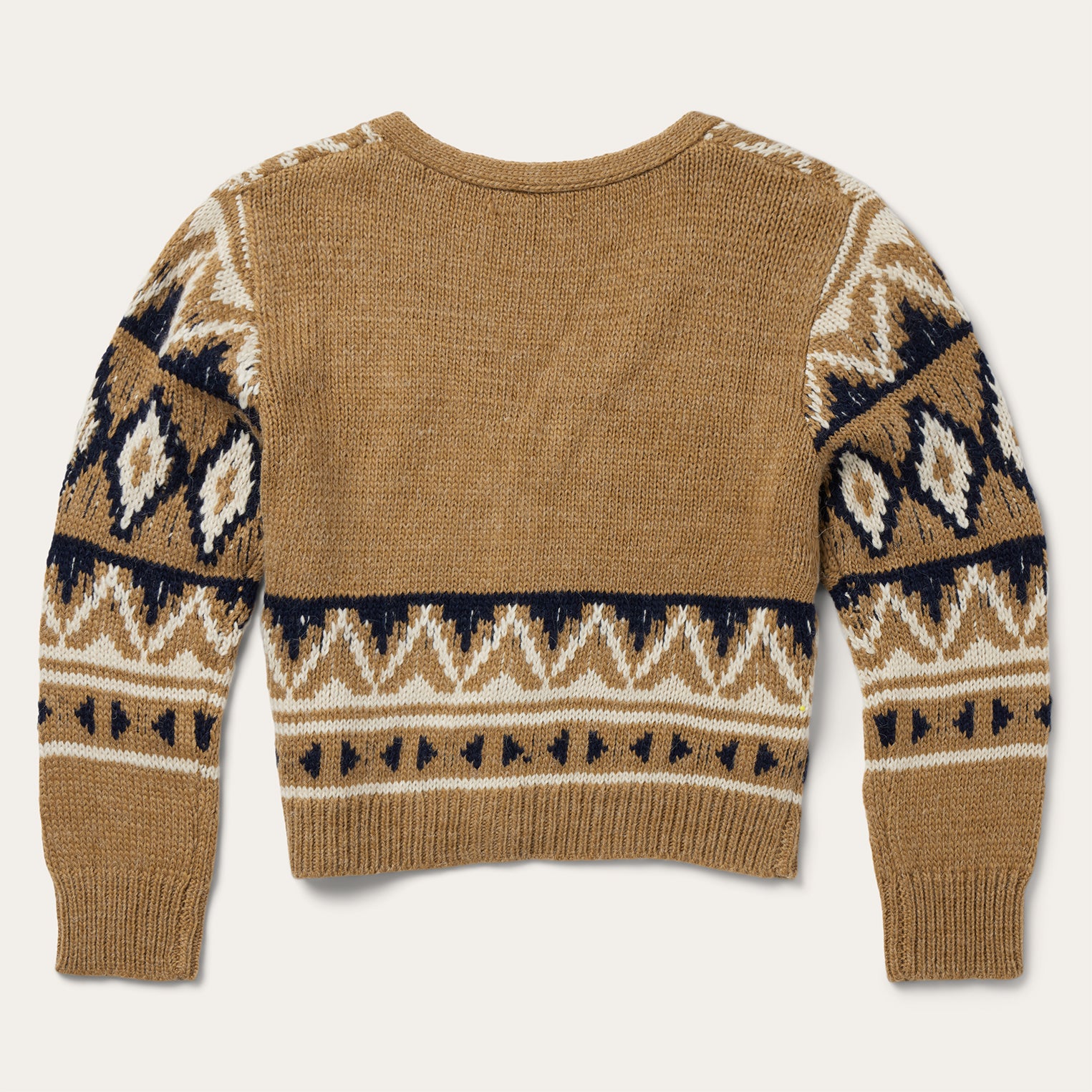 Stylish Gold Aztec Knit Cardigan