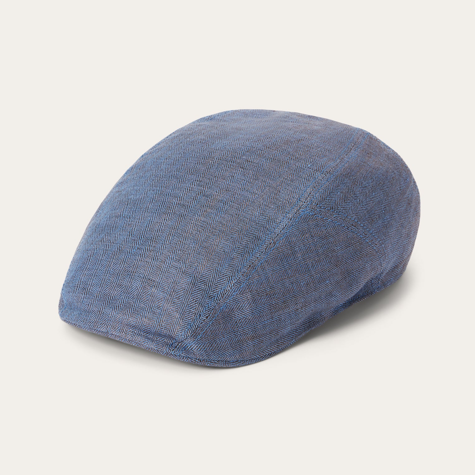 Stylish Herringbone Linen Ivy Cap for Men