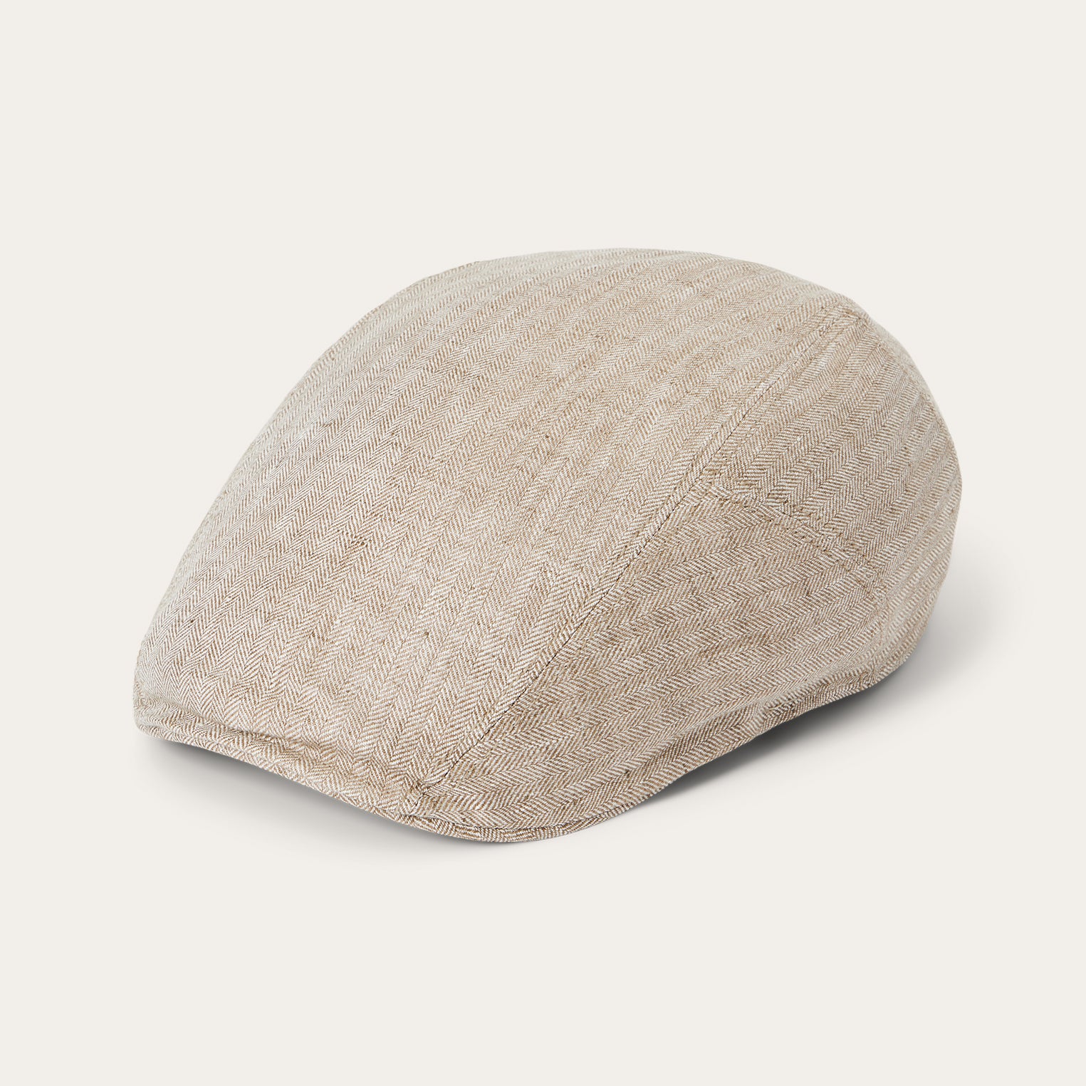 Stylish Herringbone Linen Ivy Cap for Men