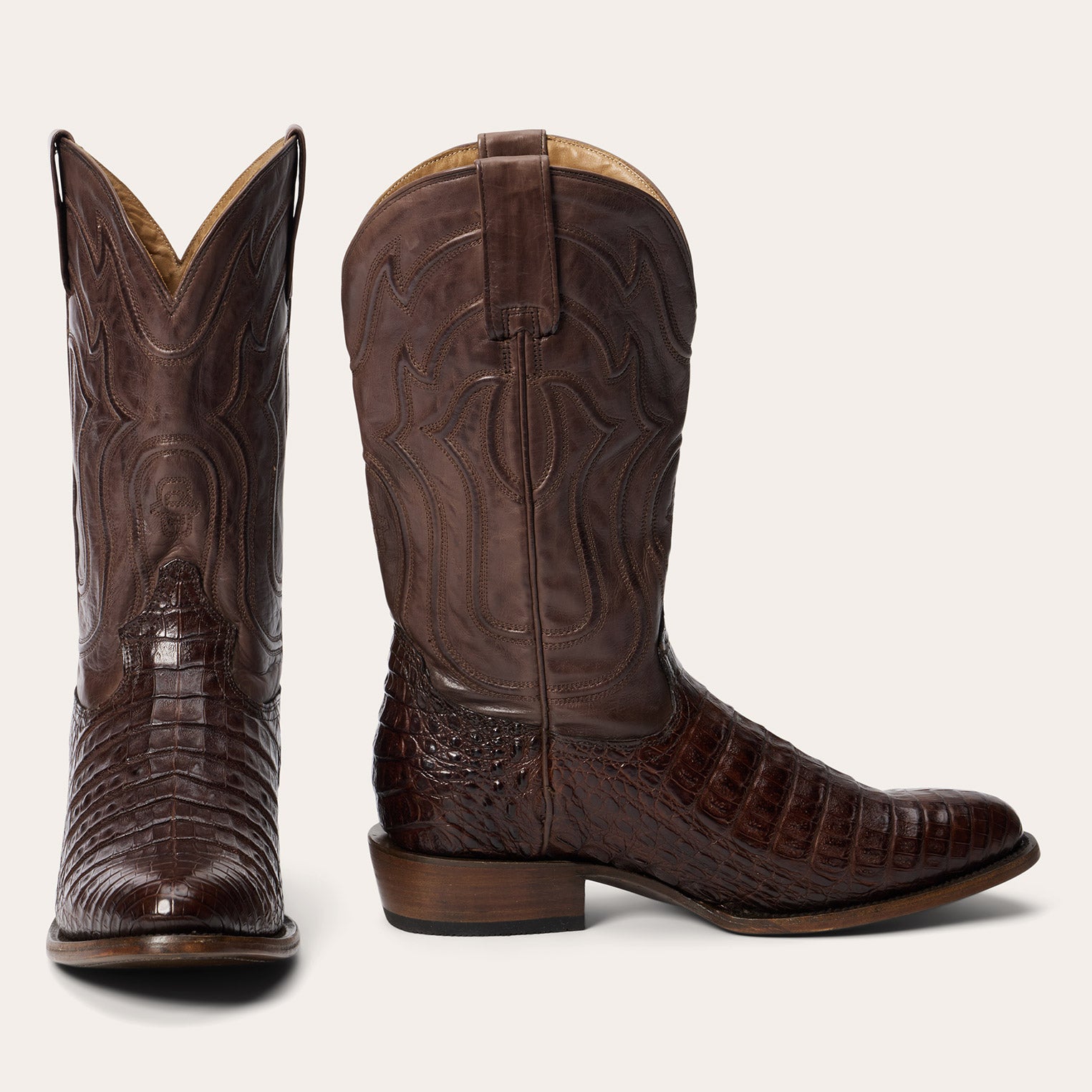 Caiman Leather Boots for Men by Holliday