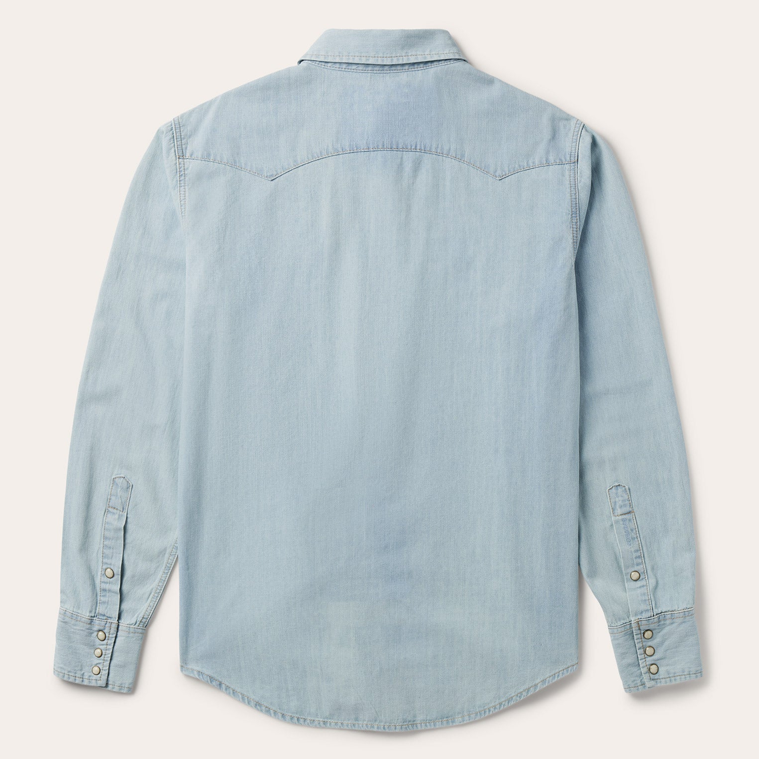 Classic Light Blue Denim Western Shirt