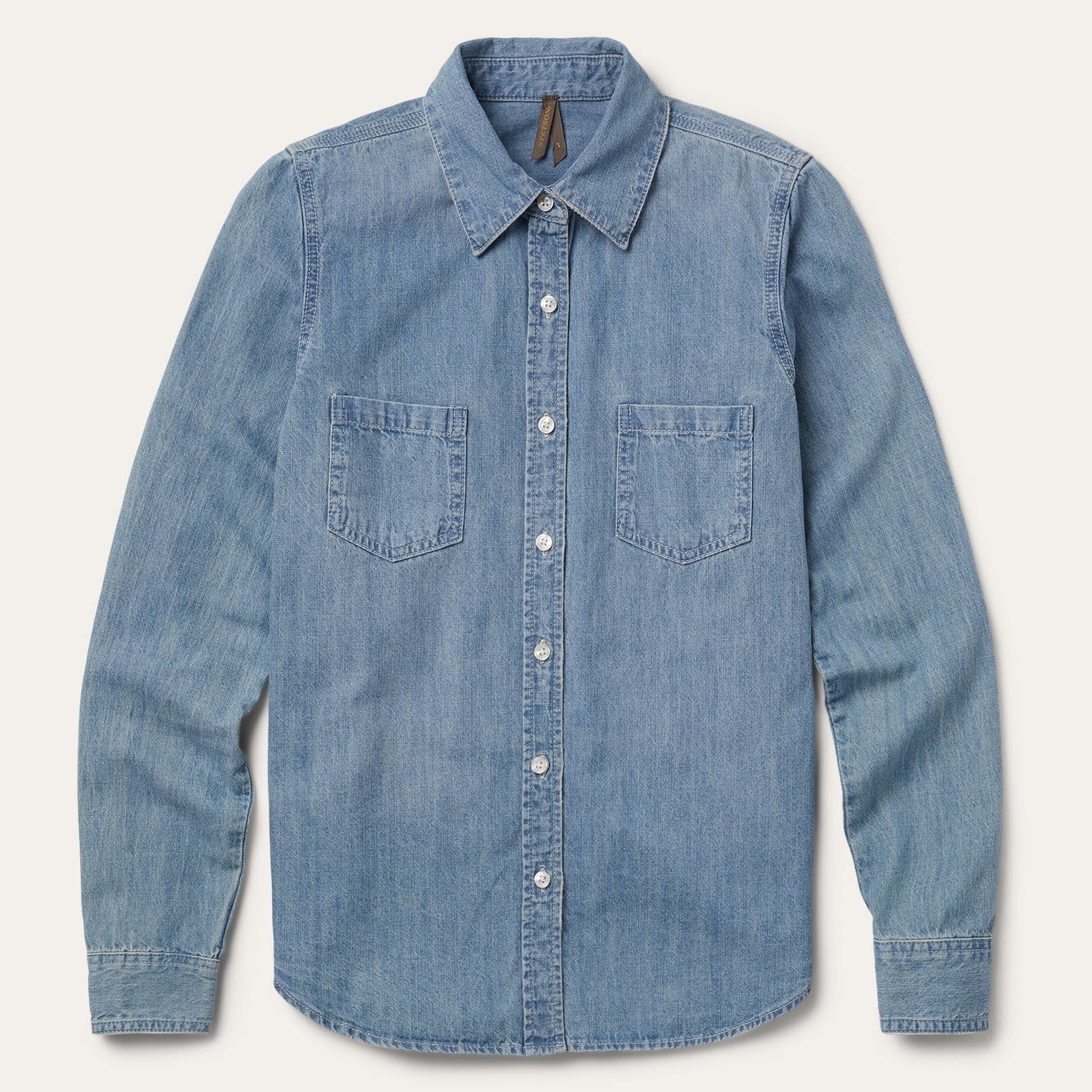 Classic Denim Long-Sleeve Shirt for Men