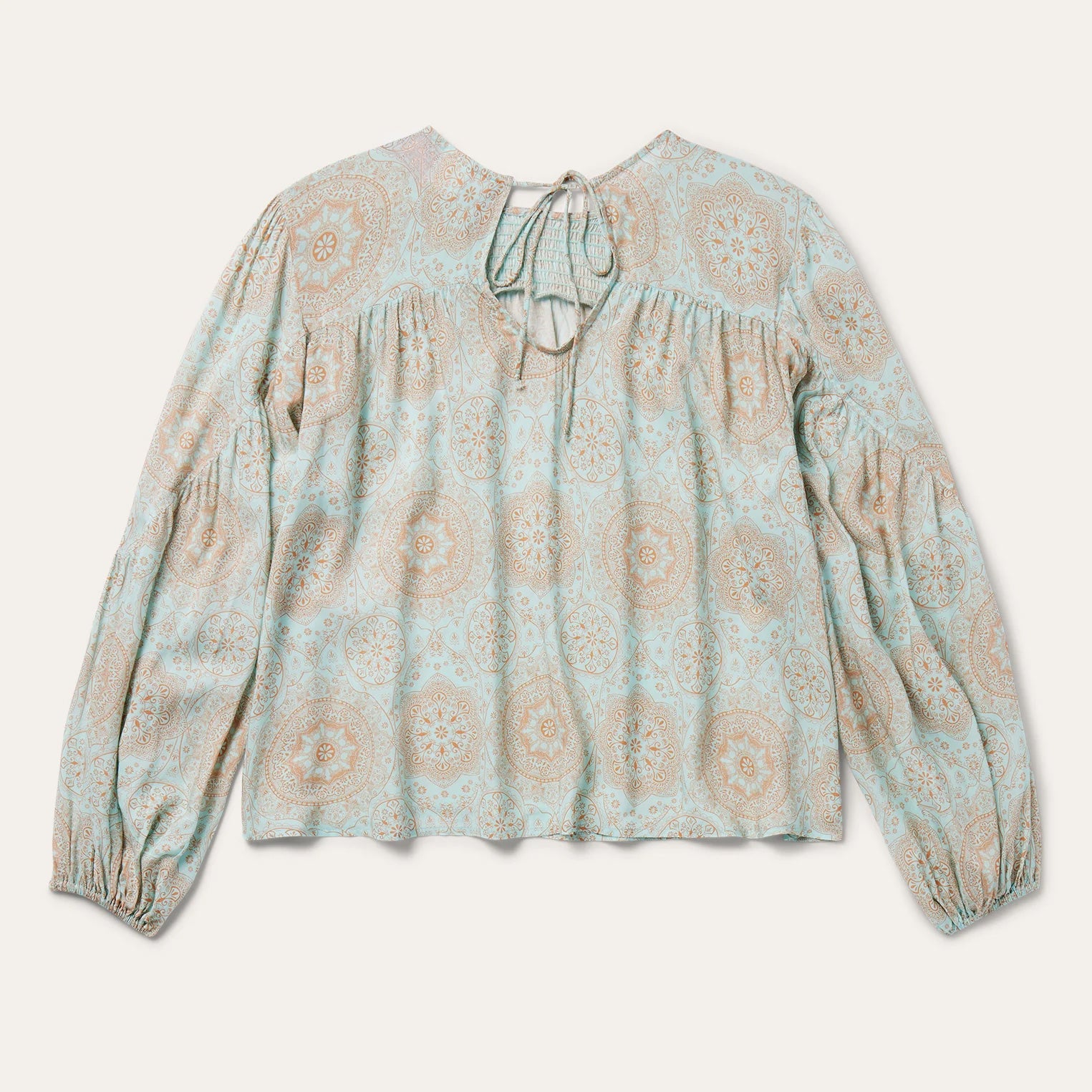 Boho Mandala Peasant Top