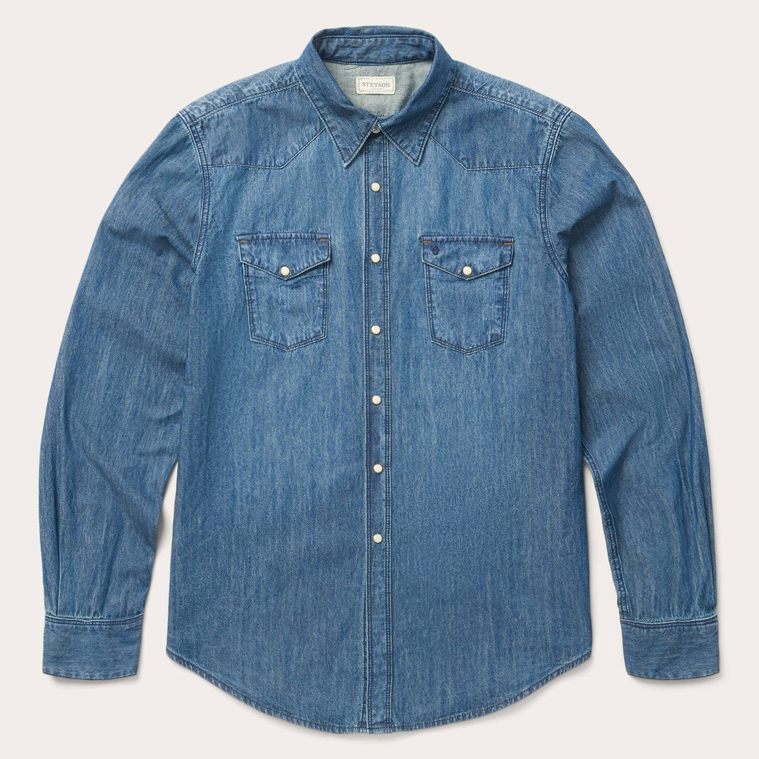 Classic Blue Denim Shirt for Men