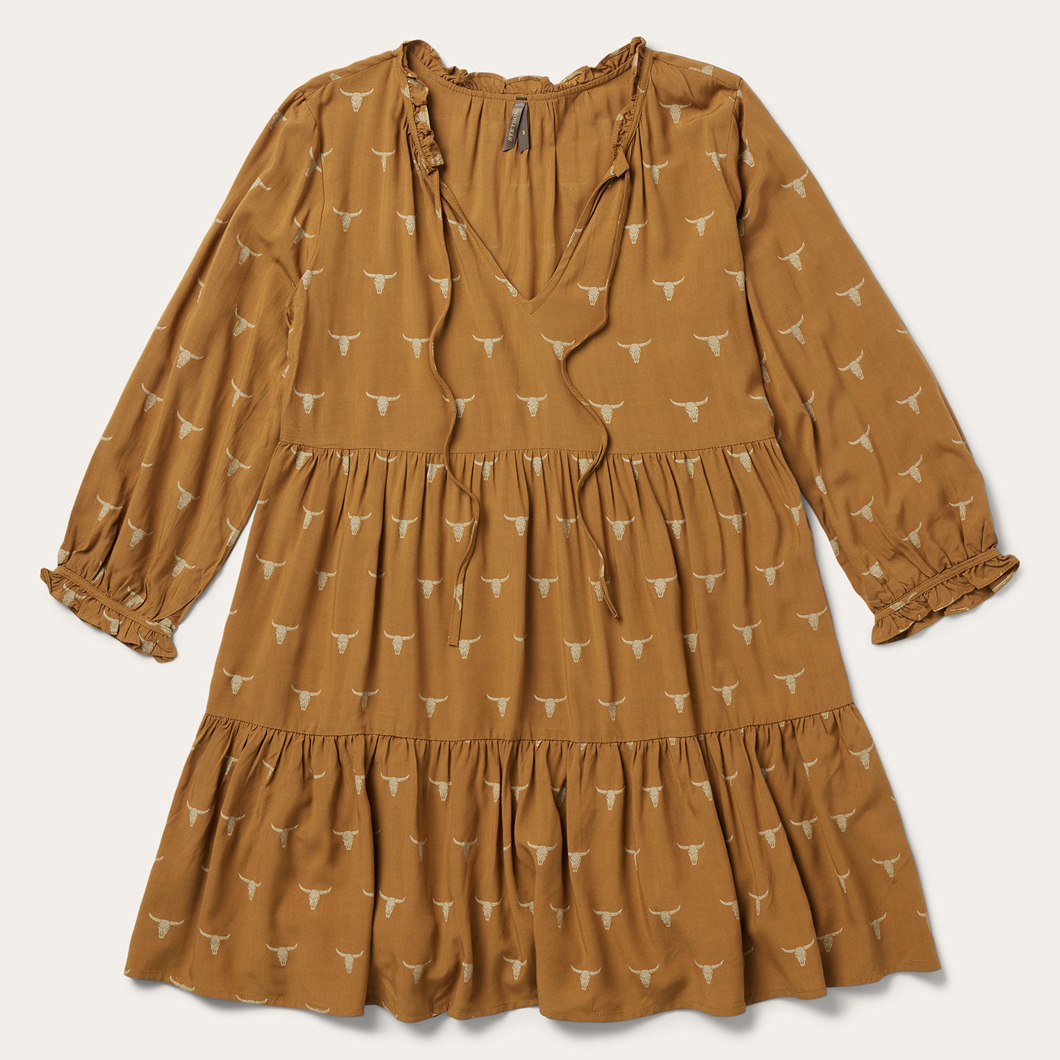 Longhorn Print Dress by Mojave - Western Style