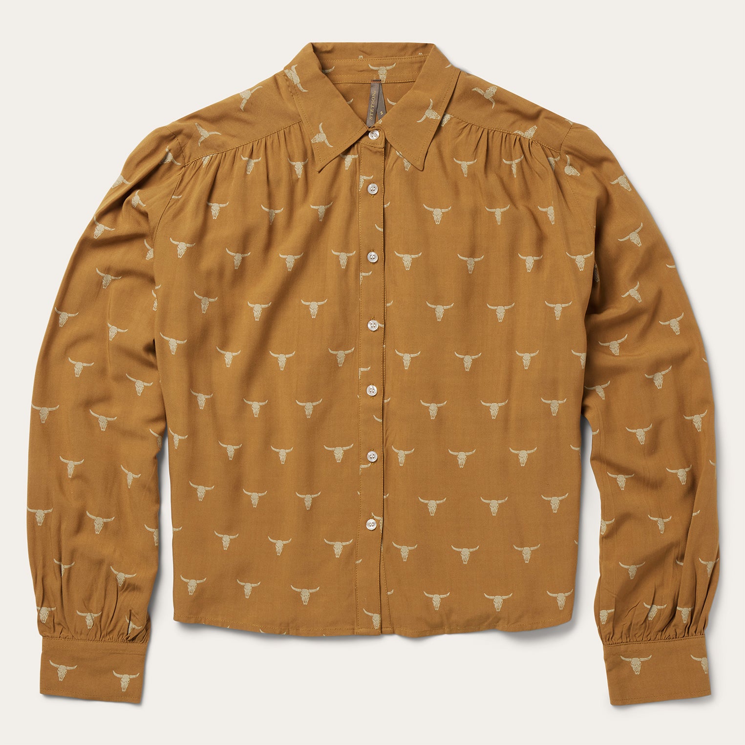Mojave Longhorn Print Blouse - Boho Poet Style