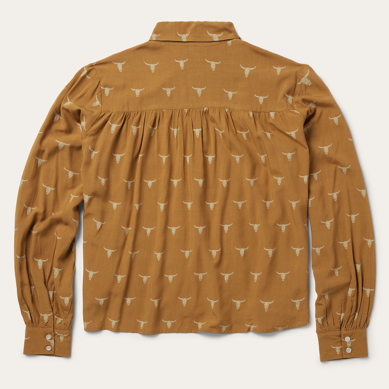 Mojave Longhorn Print Blouse - Boho Poet Style