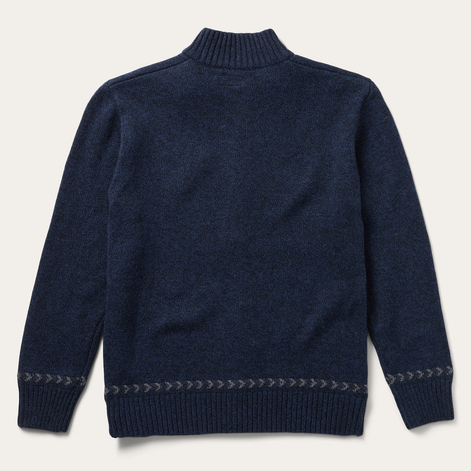 Aztec Knit Cardigan in Navy Blue