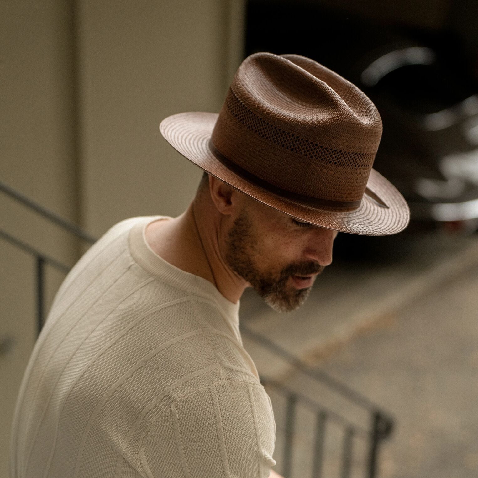 Vented Straw Cowboy Hat for Outdoor Comfort