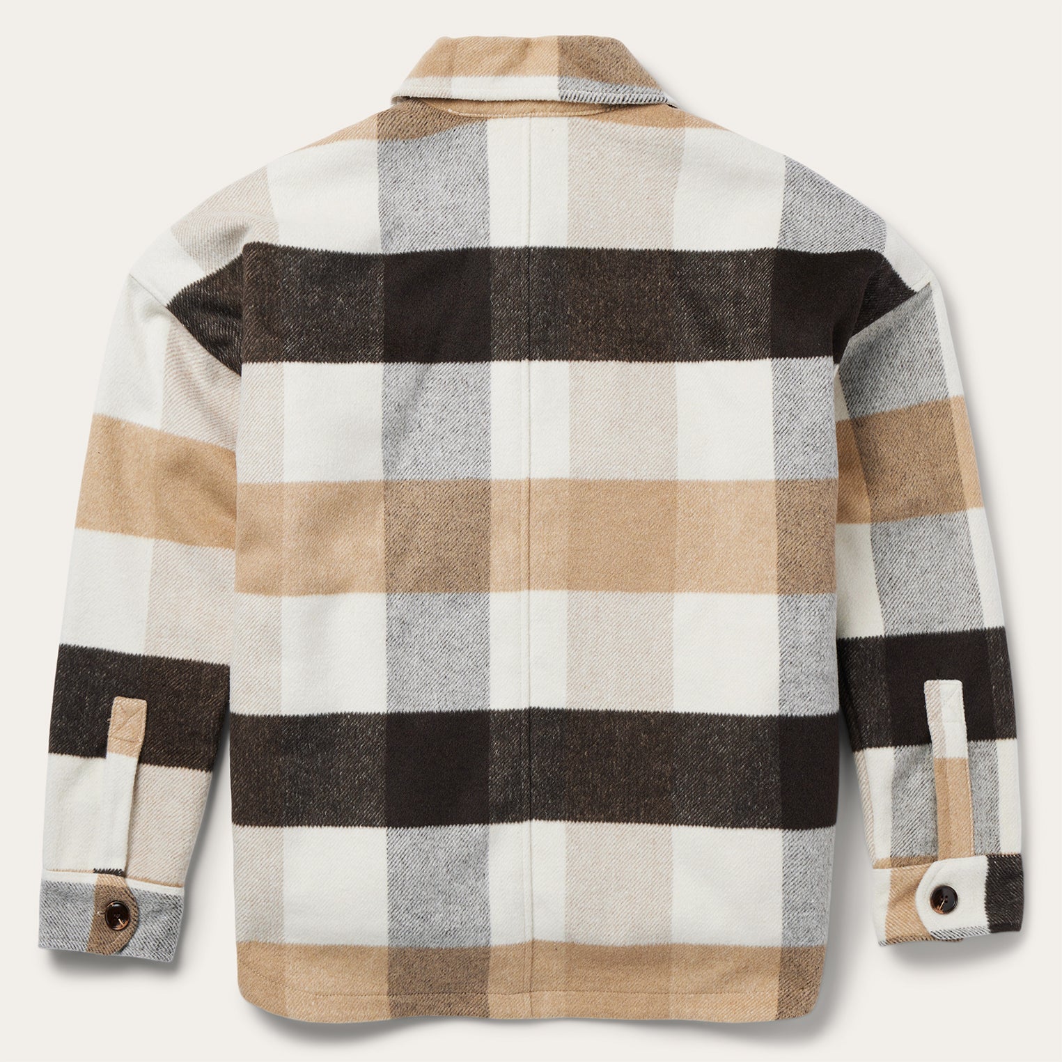 Stylish Oversize Plaid Shirt Jacket