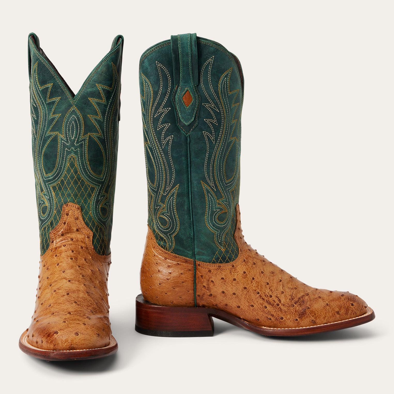 Stylish Ostrich Leather Boots for Men