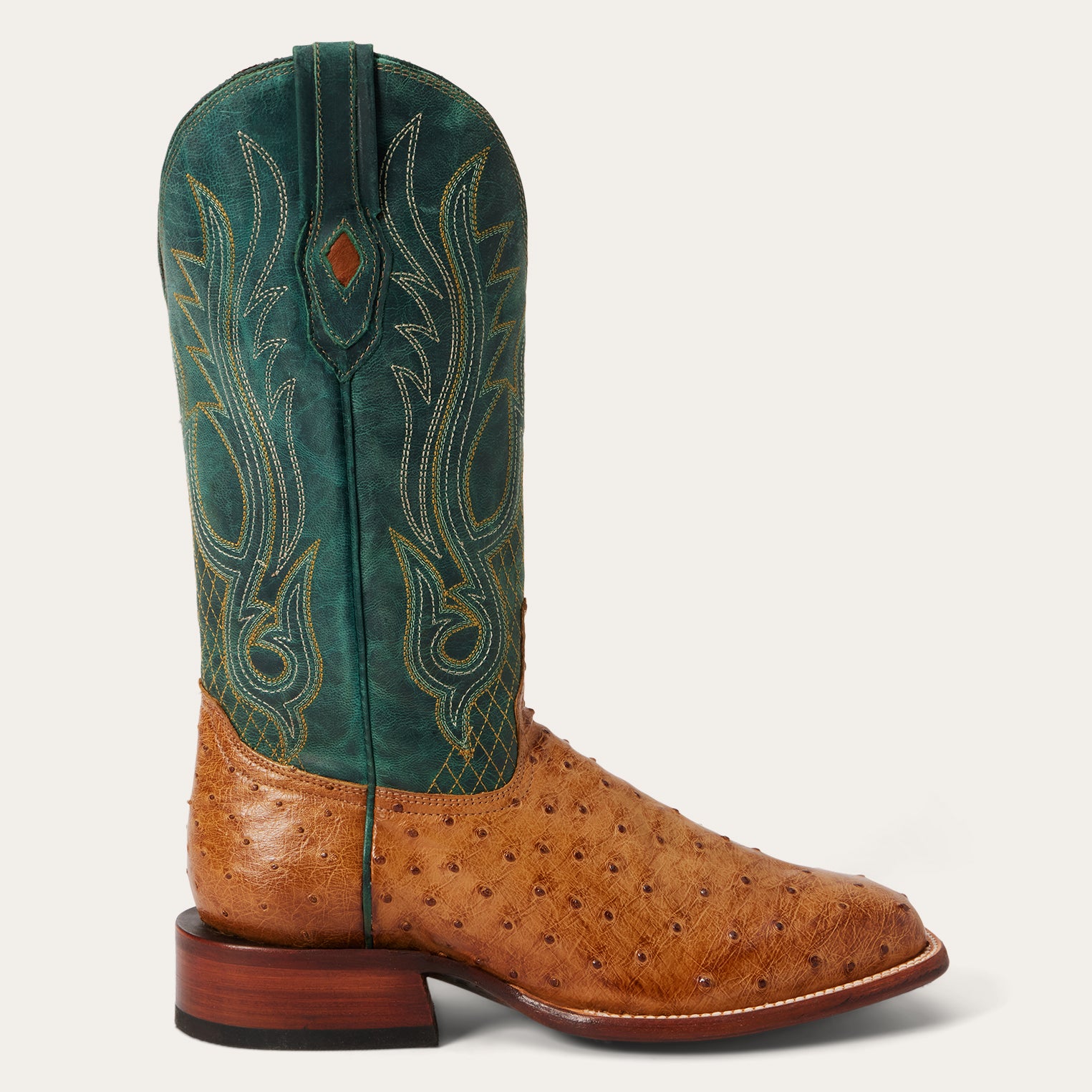 Stylish Ostrich Leather Boots for Men