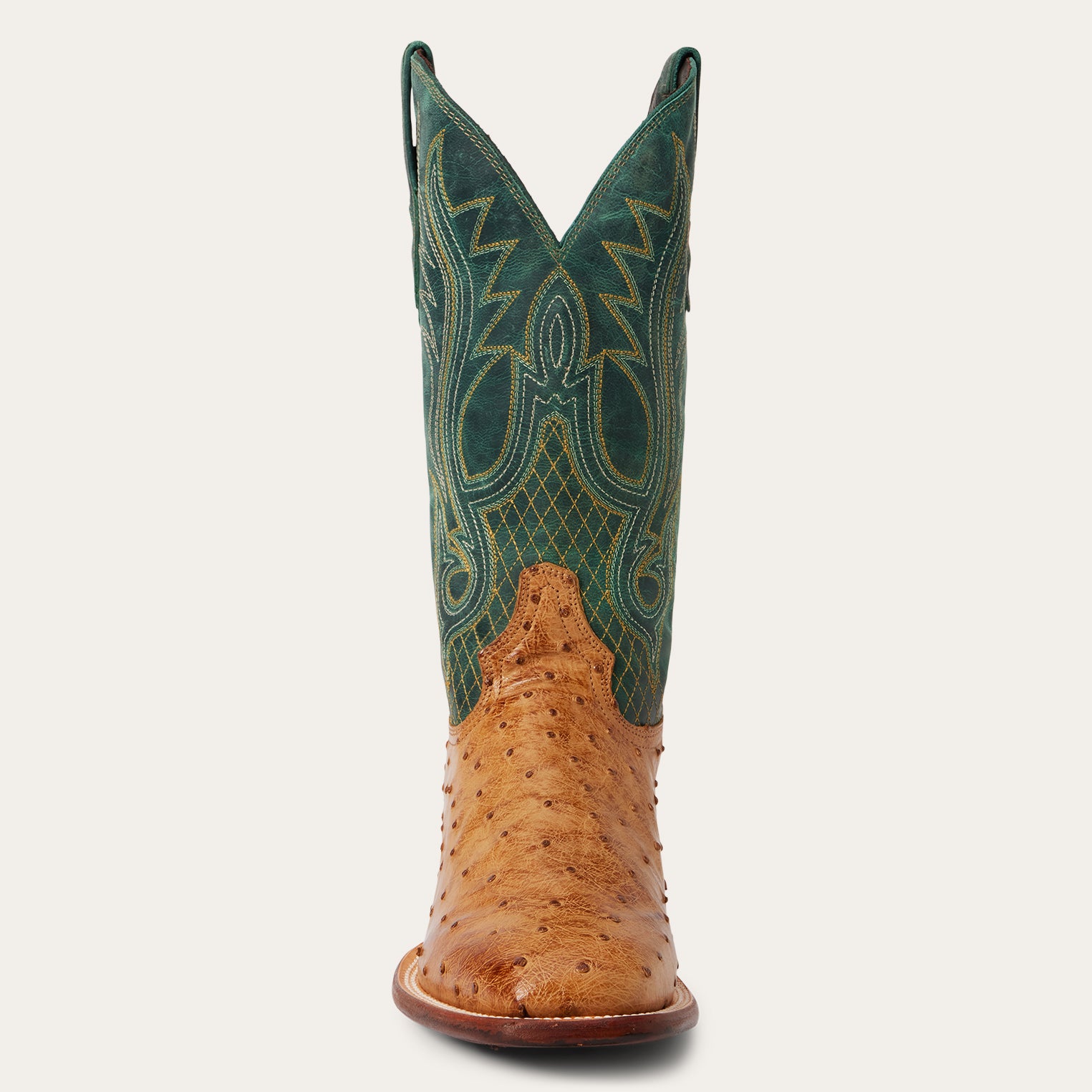 Stylish Ostrich Leather Boots for Men