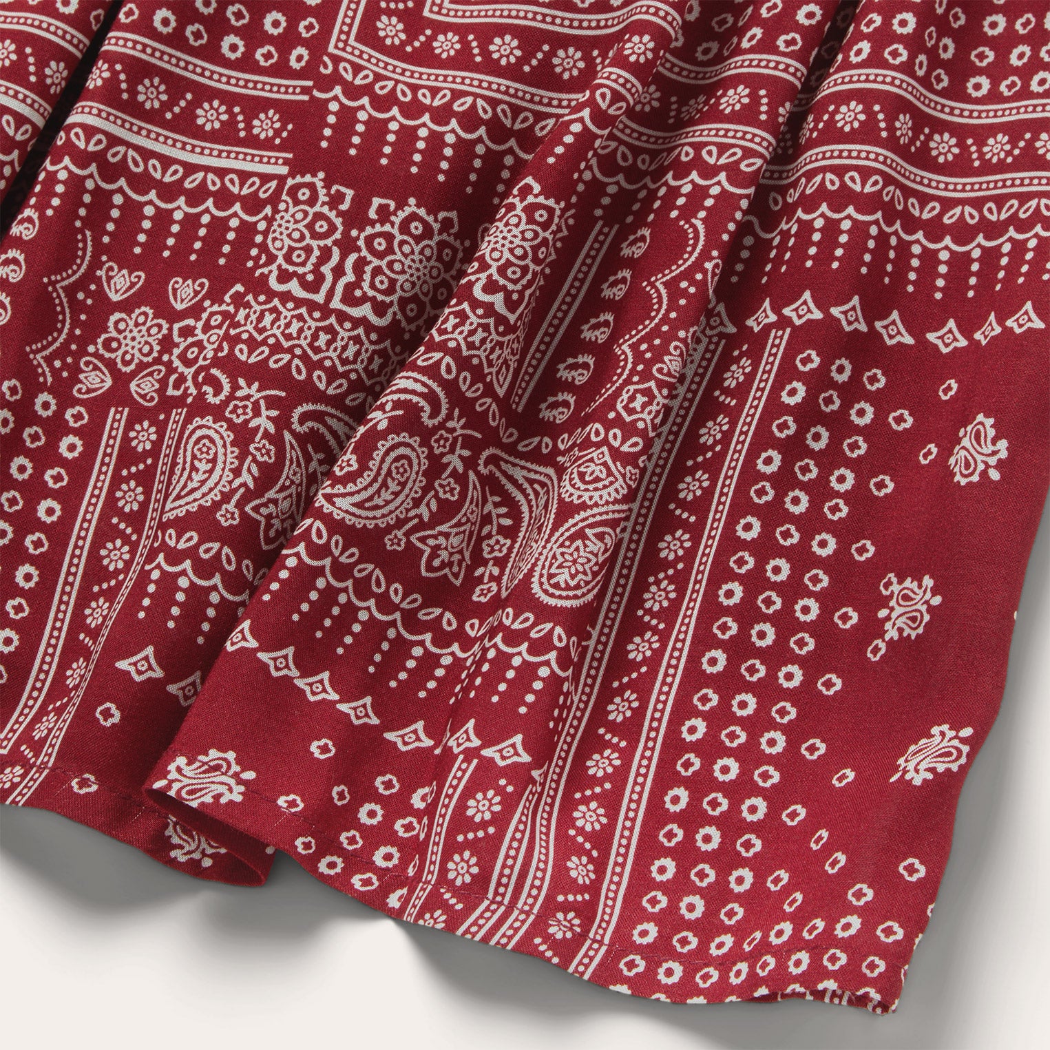 Stylish Patchwork Red Bandana Dress