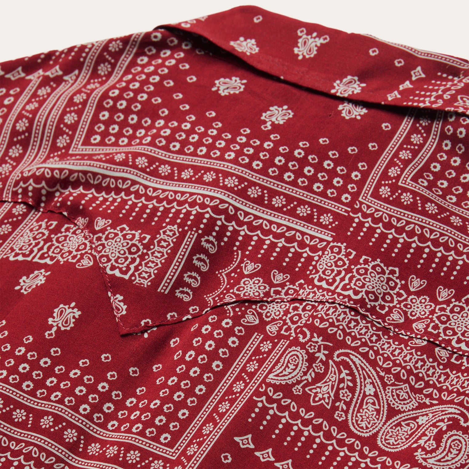 Stylish Patchwork Shirt with Red Bandana Print