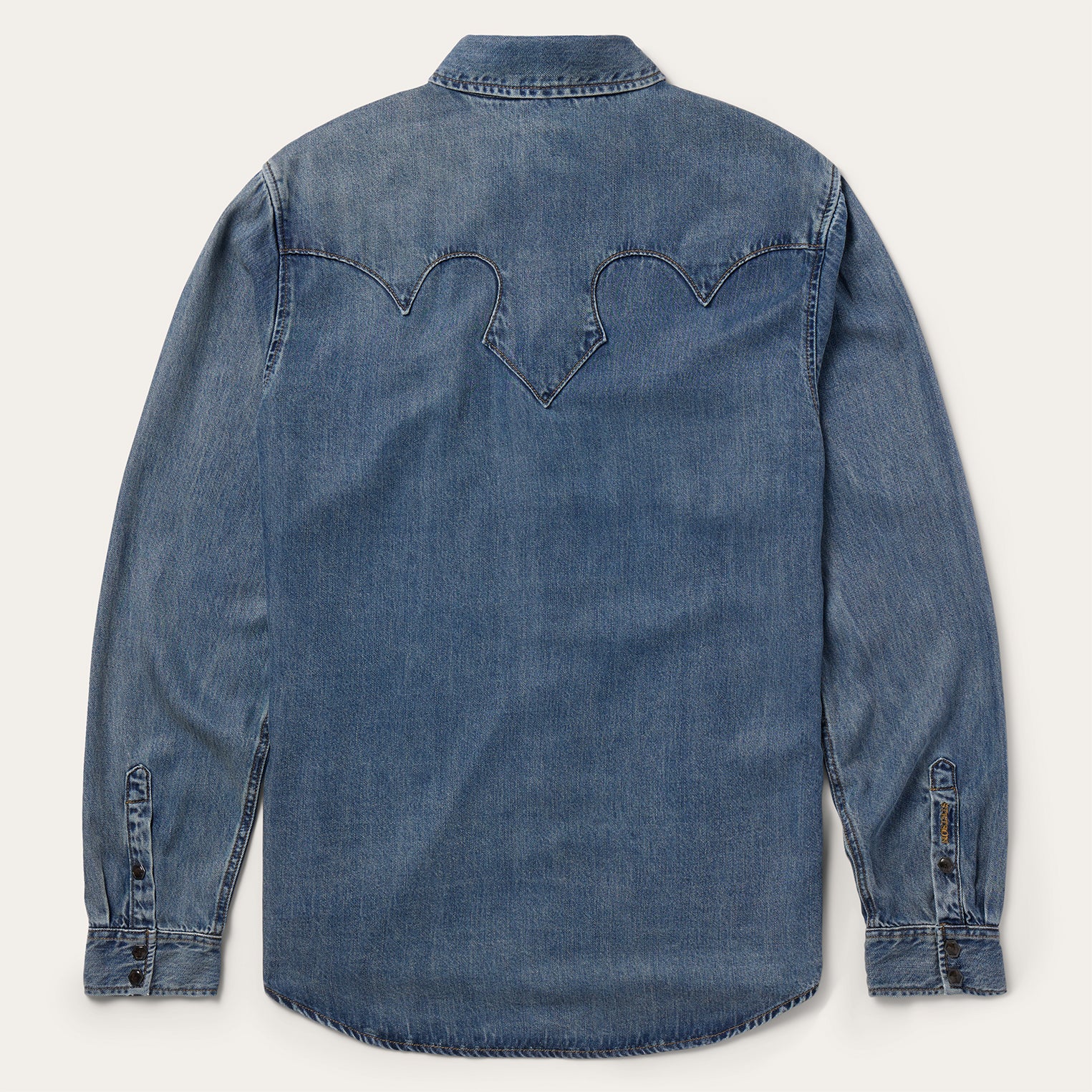 Vintage Western Denim Shirt for Men
