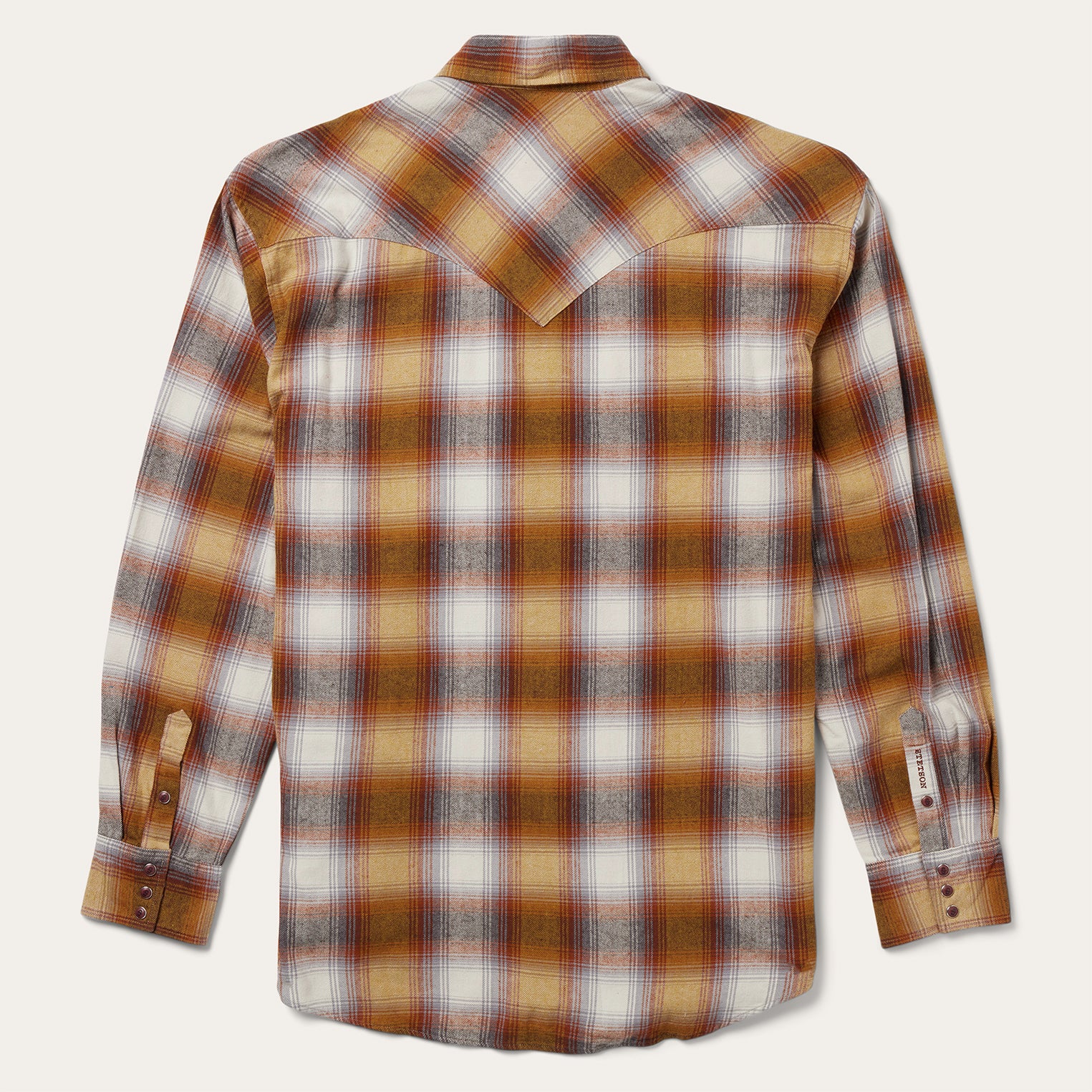Classic Rust Plaid Western Shirt