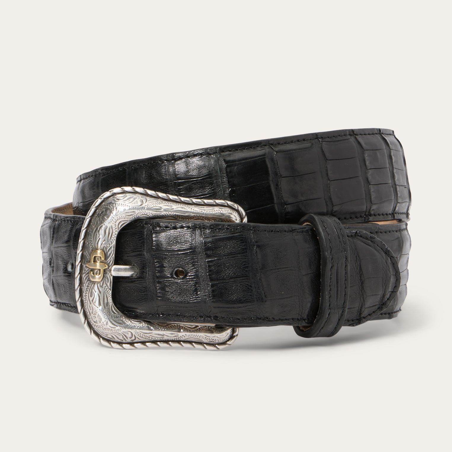 Caiman Western Belt with Tab Closure
