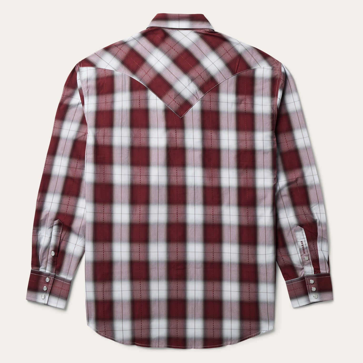 Western Plaid Shirt in Shadow Print