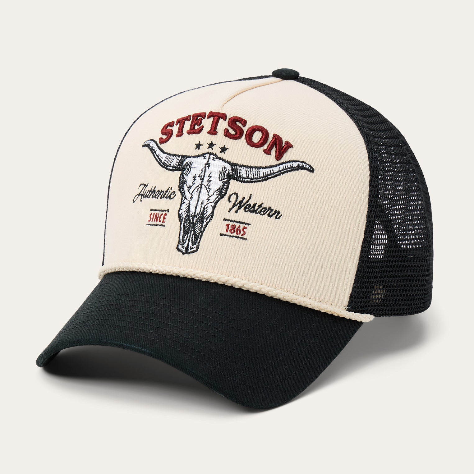 Skull Print Adjustable Trucker Cap