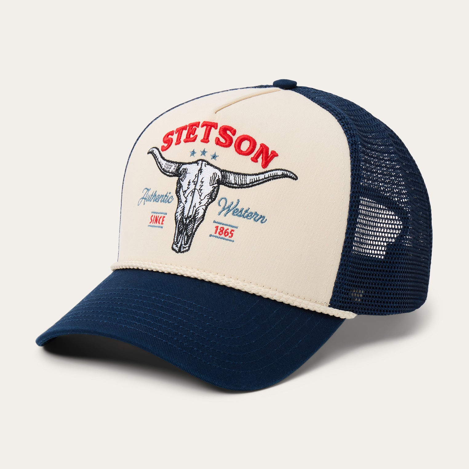 Skull Print Adjustable Trucker Cap